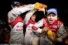 Race winners Oliver Jarvis, Marcel FÃ¤ssler, Benoit TrÃ©luyer celebrate