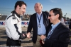 Simon Pagenaud with WEC consultant FrÃ©dÃ©ric Henry-Biabaud and ACO President Pierre Fillon