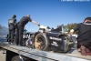 Damage on the #0 Nissan DeltaWing Project 56 Nissan after a heavy crash