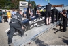 Damage on the #0 Nissan DeltaWing Project 56 Nissan after a heavy crash