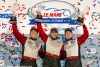 GTC podium: class winners Nelson Canache, Spencer Pumpelly, Madison Snow