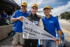 PC pole winner Dane Cameron with teammates Mike Guasch and David Cheng