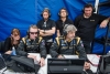 Nick Heidfeld, Nicolas Prost and Rebellion Racing team members watch qualifying