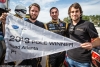 Pole winner Neel Jani with teammates Nick Heidfeld and Nicolas Prost