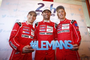 Porsche Team: (l-r) Timo Bernhard, Mark Webber, Brendon Hartley