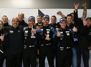 Dempsey Proton Racing: Patrick Dempsey, Marco Seefried, Patrick Long (l-r)