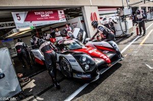 Car #5 / TOYOTA GAZOO RACING / JPN / Toyota TS050 - Hybrid / Anthony Davidson (GBR) Sébastien Buemi (CHE) / Kazuki Nakajima (JPN) - WEC Prologue at Circuit Paul Ricard - Le Castellet - France  -