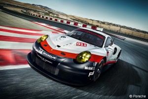 2017 Porsche 911 RSR - On-Track- Cornering- Overhead